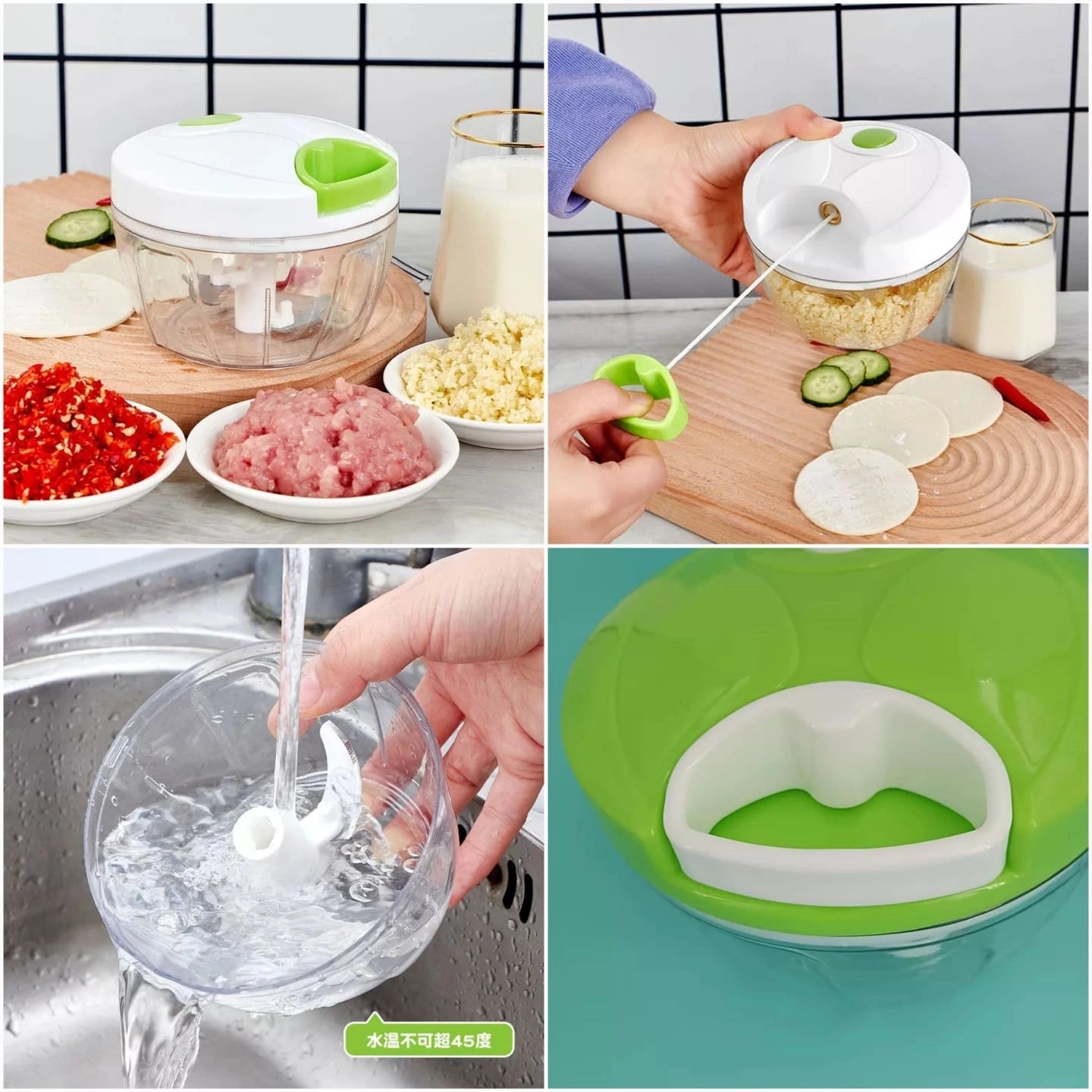 Best Quality Manual Spin Cutter For Kitchen Hand Pulled Chopper Grinder